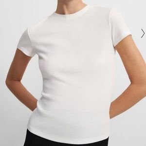 Theory Tiny T-Shirt Ribbed Cotton